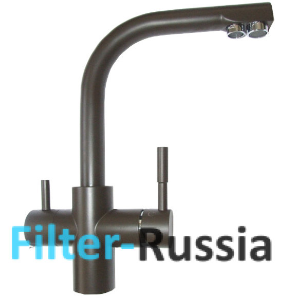 Комбинированный кран atoll NKD0212OB-L шоколад