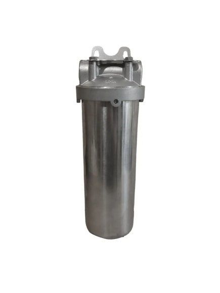 Фильтр из нержавеющей стали WhiteWater МФК-НЕРЖ-1/2" 10 SlimLine для горячей и холодной воды